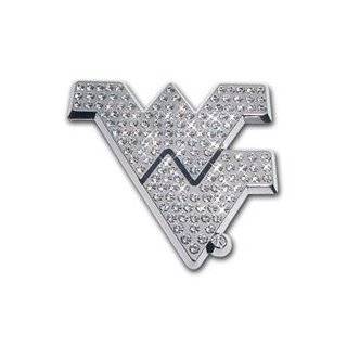 West Virginia Mountaineers Premium Chrome Metal Auto Emblem with 