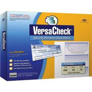  VersaCheck Refills Form # 3001 Personal Wallet Check, Blue 