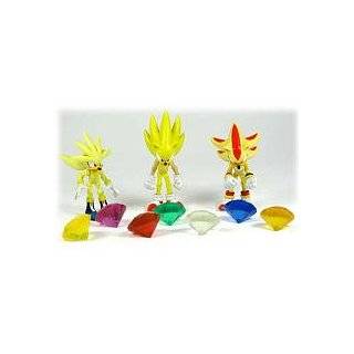   3Pack Super Silver, Super Sonic Super Shadow Includes 7 Chaos Emeralds