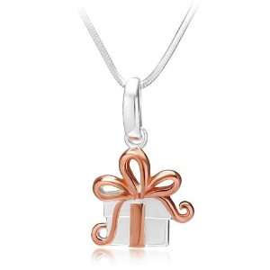  925 Sterling Silver 18K Pink Gold Plated Little Birthday Gift 
