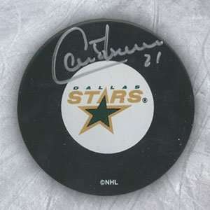  GUY CARBONNEAU Dallas Stars SIGNED Hockey Puck Sports 