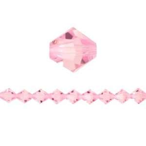   Faceted Glass Beads Bicones 6mm Baby Pink 55pc: Arts, Crafts & Sewing