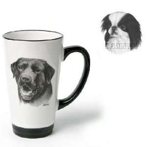  Porcelain Funnel Cup with Japanese Chin (6 inch, Black and 