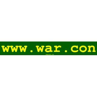  www.war.con Bumper Sticker Automotive