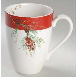 Lenox China Winter Song Tall Mug, Fine China Dinnerware:  