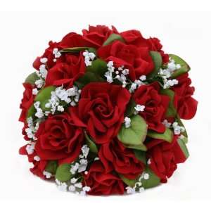    Red Silk Rose Nosegay   Bridal Wedding Bouquet: Everything Else