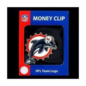 Large Logo Money Clip   Miami Dolphins: Sports & Outdoors