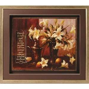  Framed Christian Art Consider the Lilies: Home & Kitchen