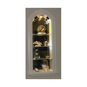   Solid Wood Recessed in the wall Curio Cabinet, 42H, multiple colors