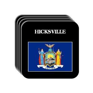  US State Flag   HICKSVILLE, New York (NY) Set of 4 Mini 
