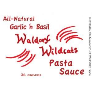 Talias Go Wildcats All Natural Waldorf Garlic & Basil Pasta Sauce, 25 