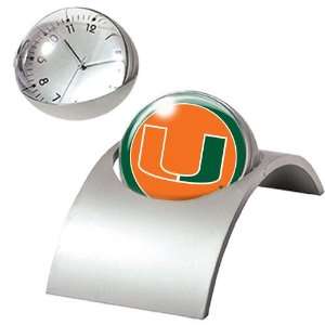  Miami Hurricanes NCAA Spinning Clock: Sports & Outdoors