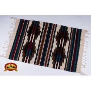 Zapotec Mexican Indian Rug 23x39 (38):  Home & Kitchen