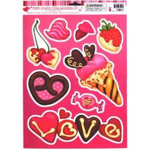  Valentine Window Clings Candy Designs 
