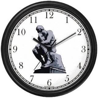 The Thinker by Auguste Rodin No.2 Wall Clock by WatchBuddy Timepieces 