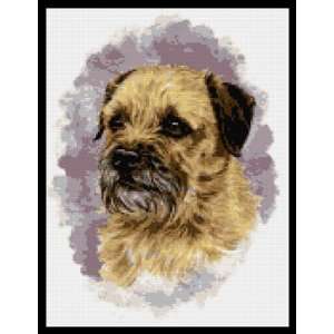  Border Terrier Face Counted Cross Stitch Kit: Everything 