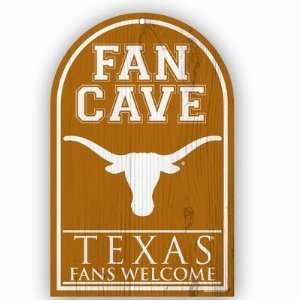  Wincraft Texas Longhorns 11X17 Fan Cave Wood Sign: Sports 