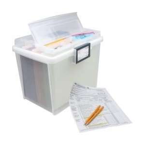  Ultimate Airtight Handy File Box Set of 4 (Clear with Grey 