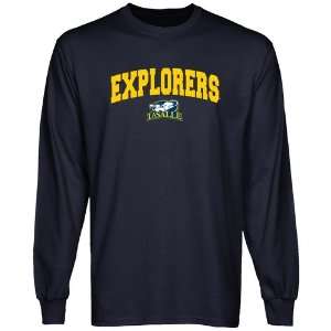  NCAA La Salle Explorers Logo Arch Long Sleeve T shirt 