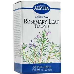   Alvita Rosemary Leaf Caffeine Free 30 Tea Bags: Health & Personal Care