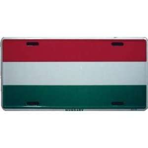  Hungary Country Flag Embossed Metal License Plate Auto Car 