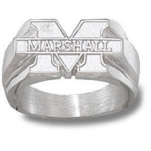 Marshall Thundering Herd Sterling Silver M Marshall Ring Size 10.5 