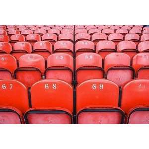  Empty Seats in Football Stadium   Peel and Stick Wall 