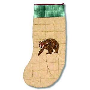  Patch Magic Cabin, Bear Stocking, 8 Inch by 21 Inch