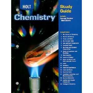   Holt Chemistry Study Guide [Paperback]: Holt Rinehart & Winston: Books
