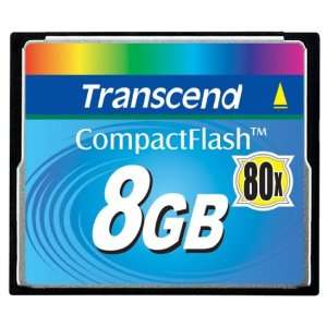   Transcend TS8GCF80 8GB 80x Type I Compact Flash Card: Electronics