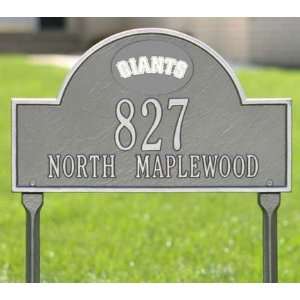  San Francisco Giants Pewter & Silver Personalized Address 