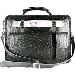  Genuine Ostrich Leather Briefcase / Laptop Case: Jewelry