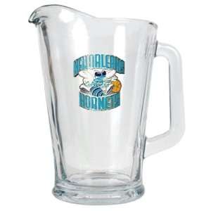 New Orleans Hornets NBA 60oz Glass Pitcher   Primary Logo:  