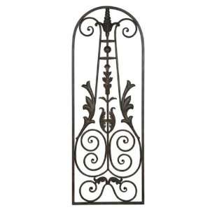  Metal Daphne Wall Ornament Arched Top Scrollwork