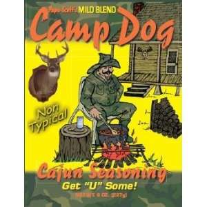 Papa Scotts Non Typical Camp Dog Cajun Seasoning Milder Blend   8 oz 