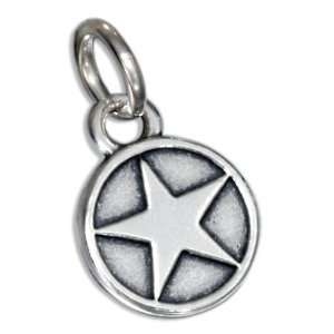  Sterling Silver Us Airforce Star Emblem Charm.: Jewelry