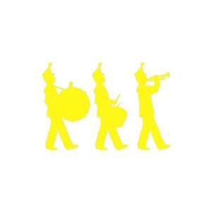  Marching Band YELLOW Vinyl window decal sticker: Office 