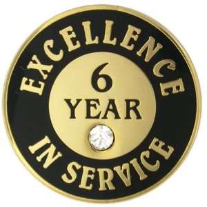  Excellence In Service Pin   6 Years: Jewelry