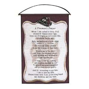 Firemans Prayer Tapestry Wall Hanging:  Home & Kitchen