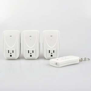 Transmitter to 3 Receives Wireless Indoor Remote Control AC Power 