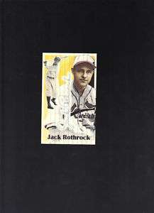 Jack Rothrock 1934 Gas House Gang signed Art Card JSA  