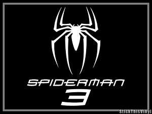 Spiderman 3 Movie Logo Decal Sticker (2x)  