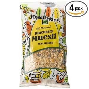 Health Best Muesli Blueberry, 14 Ounce Units (Pack of 4)  