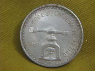 1980 Casa De Moneda Mexico Scale Onza 33.625 g Silver  