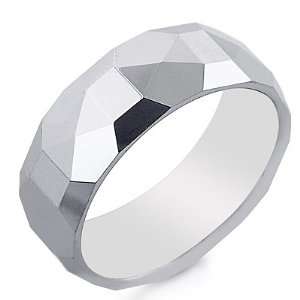  Mens Tungsten 8mm Round Comfort Fit Wedding Ring Size 11 