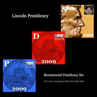 2009 P+D+S Lincoln Presidency ~ Gem Proof & PD Business Strikes  