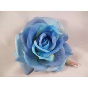  NEW Blue Rose Real Touch Hair Clip and Pin Back, Limited 