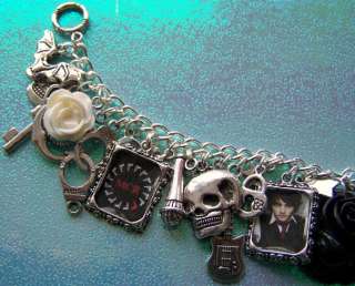 Gerard Way Themed Charm Bracelet Handmade By Tattoo.Heroine