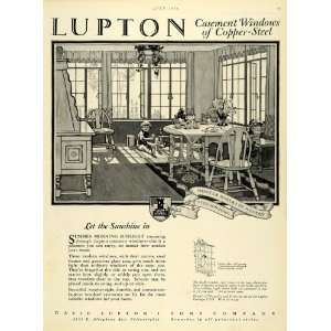  1926 Ad David Lupton Casement Windows Copper Steel Dining 