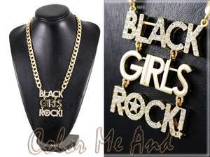 Black girls rock  Stone Pendant Necklace  
